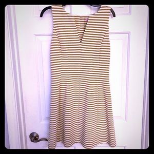 Lilly Pulitzer gold metallic stripe dress